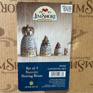 JIM SHORE NATIVITY NESTING FIGURES